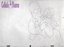 The Simpson Homer with Maggie Sketch